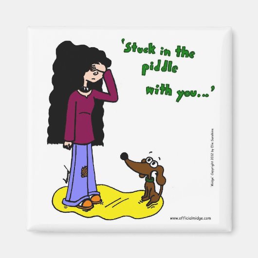 Midge "stecken in der Geige mit dir" Magnet (Vorne)