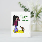 Midge "stecken in der Geige mit dir" Postkarte (Stehend Vorderseite)