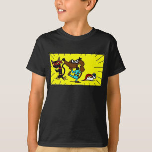 Midge Superhero Trio Kinder Dunkler T - Shirt