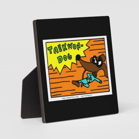 Midge TAEKWON-DOG Plaque Fotoplatte (Vorderseite)