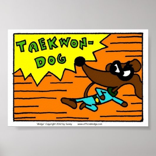 Midge TAEKWON-DOG Print Poster (Vorne)