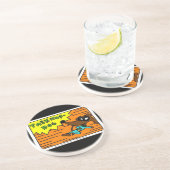 Midge TAEKWON-DOG-Untersetzer Sandstein Untersetzer (Seite)