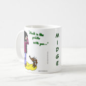 Midge-Tasse "stecken in der Geige mit dir" Kaffeetasse (Vorderseite Links)
