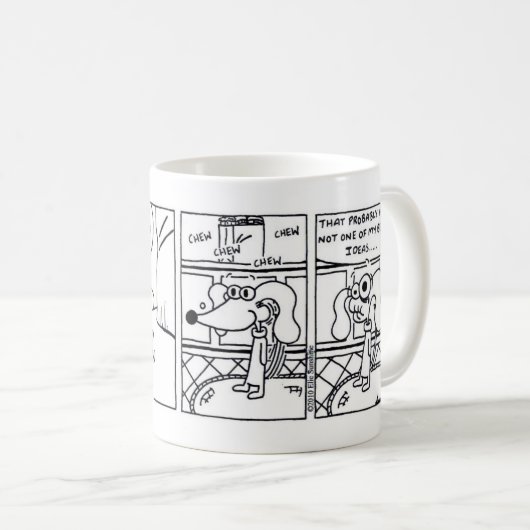 Midge "Wenn das Leben dir Löwen gibt" Comic-Tasse Kaffeetasse (VorderseiteRechts)