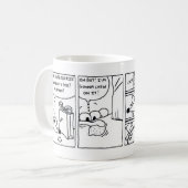 Midge "Wenn das Leben dir Löwen gibt" Comic-Tasse Kaffeetasse (Vorderseite Links)