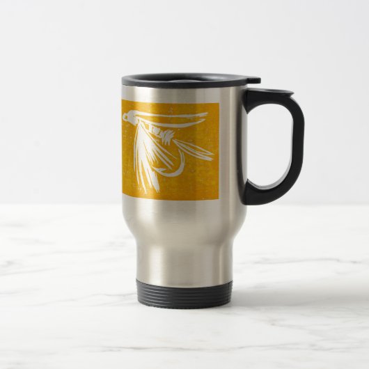"Midge Yellow - Cruel Foreut" Fischen Tasse (Rechts)