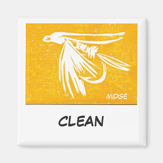 "Midge Yellow" Dish Washer Status Magnet (Vorne)