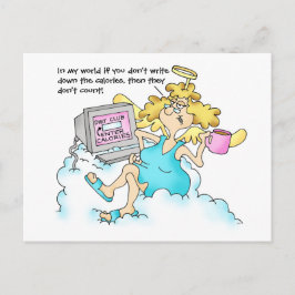 Midge's Diet Postcard #3 Food Journal Postkarte