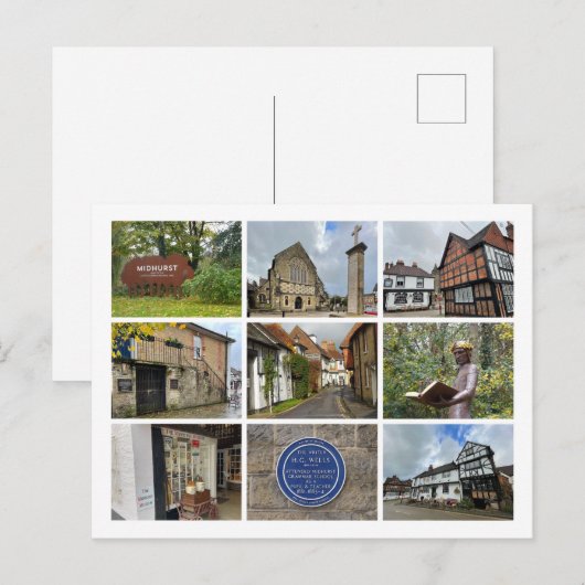 Midhurst Feiertagspostkarte (Vorne/Hinten)