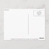 Midinight Iris Floral Postkarte (Rückseite)