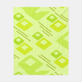 Midjahrhundert Diamonds Art Chartreuse Fleecedecke (Vorderseite)