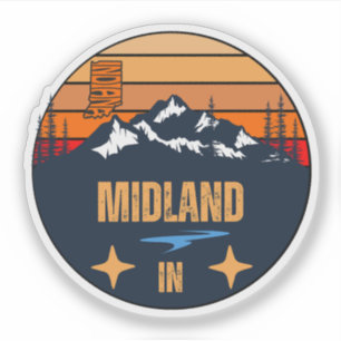 Midland, Indiana Aufkleber