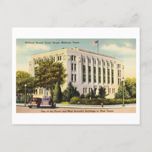 Midland Landkreis Court House in Midland, Texas, Postkarte