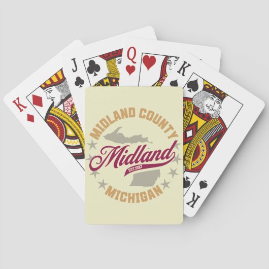 Midland, Michigan Spielkarten (Rückseite)