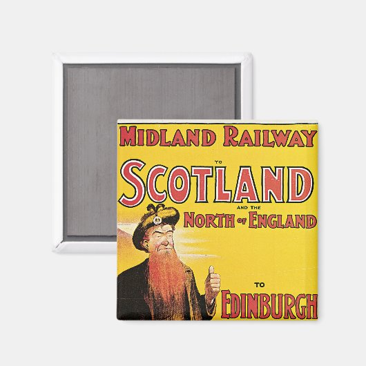 Midland Railway nach Schottland Magnet (Vorderseite/Rückseite)