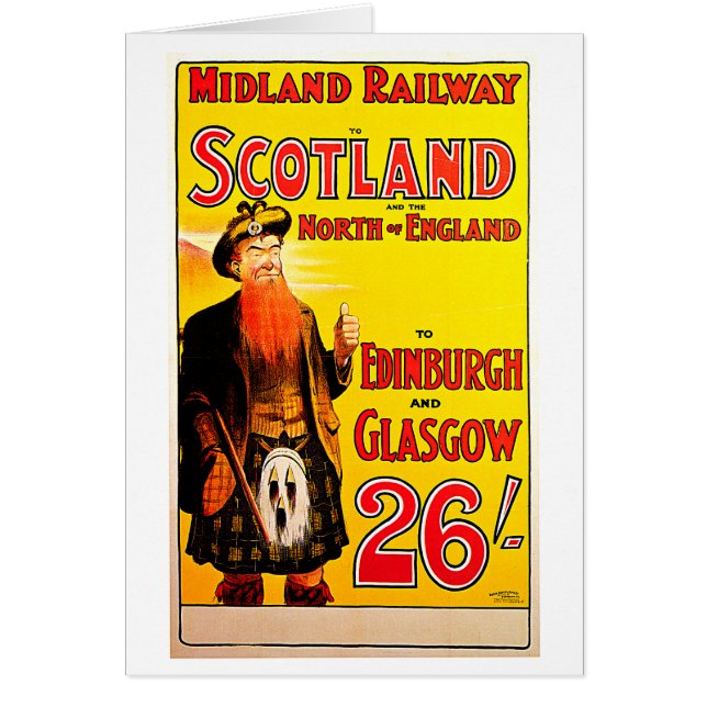 Midland Railway Scotland Bagpipe Kilt Travel Art (Vorne)