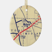 Midland TX 1948 Karte Keramik Ornament (Rechts)