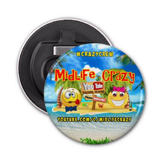 Midlife Crazy Bottle Opener Flaschenöffner (Vorderseite)