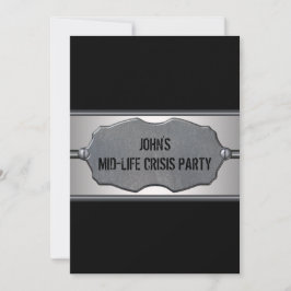 Midlife Crisis Mans 40. Geburtstag Party Einladung