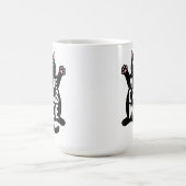 Midlife Crisis Mode Fat Black Cat Humor Kaffeetasse (Mittel)
