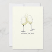 Midlife Good Life Elegantes Weinglas 50. Geburtsta Einladung (Rückseite)