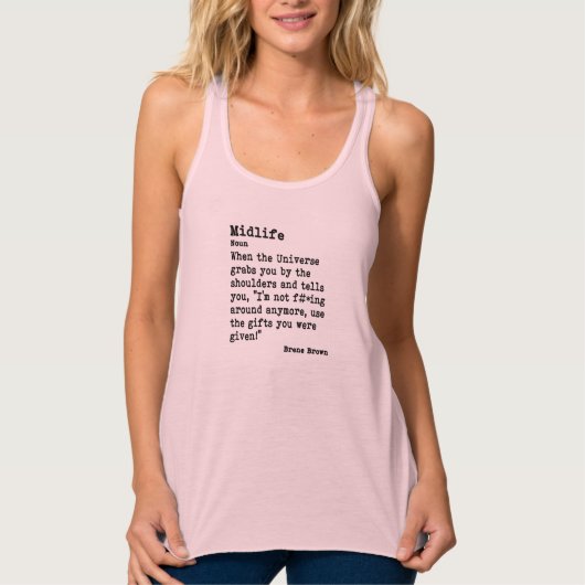 Midlife: Racerback Tank Top (Vorderseite)