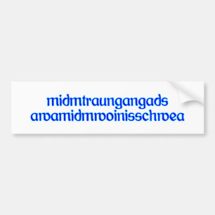 midm traun gangads awa midm woin is schwea autoaufkleber