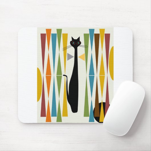 MidMod Art Cat 2 Mousepad (Mit Mouse)