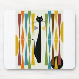 MidMod Art Katze 2 Mousepad