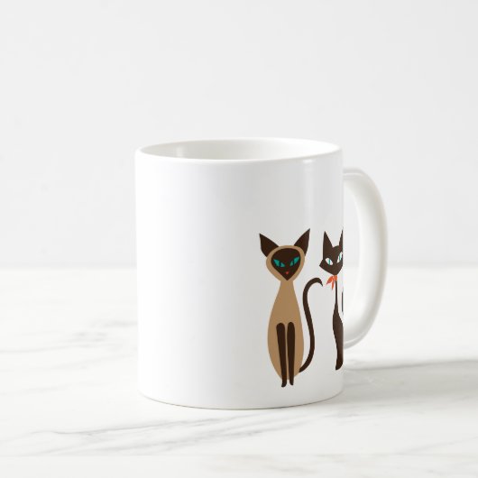 MidMod Cats-Tasse Kaffeetasse (VorderseiteRechts)