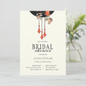 Midnight Autumn Bridal Shower Einladung (Stehend Vorderseite)