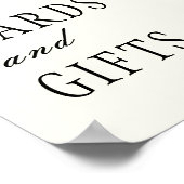 Midnight Autumn Cards & Gifts Reception Sign Poster (Ecke)