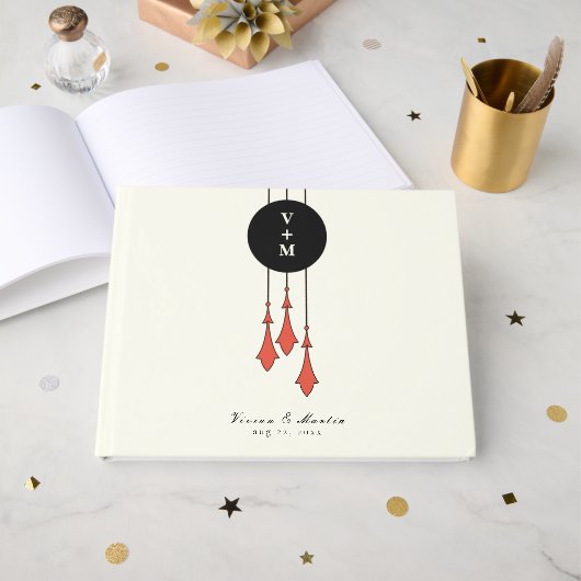 Midnight Autumn Wedding Gästebuch (Vorderseite Offen)