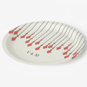 Midnight Autumn Wedding Pappteller (Schrägansicht)