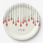 Midnight Autumn Wedding Pappteller (Vorderseite)