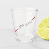 Midnight Autumn Wedding Schnapsglas (Vorderseite)