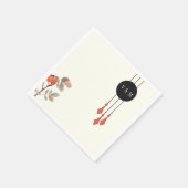 Midnight Autumn Wedding Serviette (Ecke)