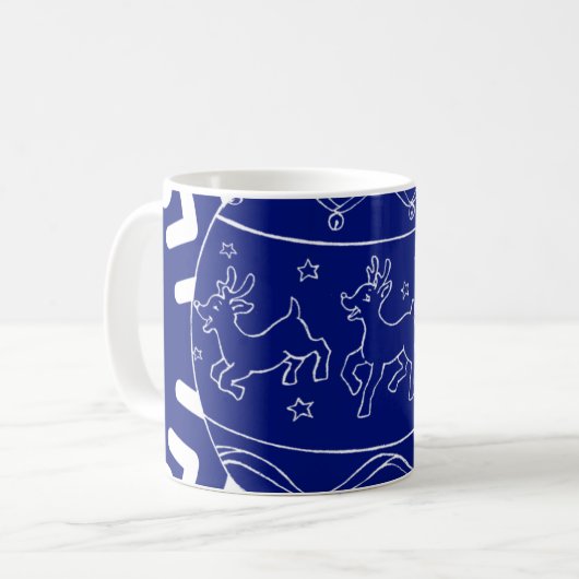 Midnight Baby Reindeer Kaffeetasse (Vorderseite Links)