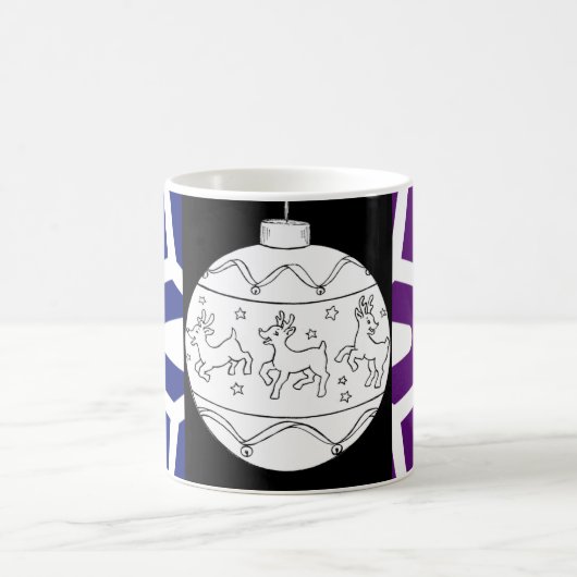 Midnight Baby Reindeer  Kaffeetasse (Mittel)