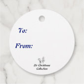 Midnight Baby Rentier Paper-Teller Geschenkanhänger (Rückseite)