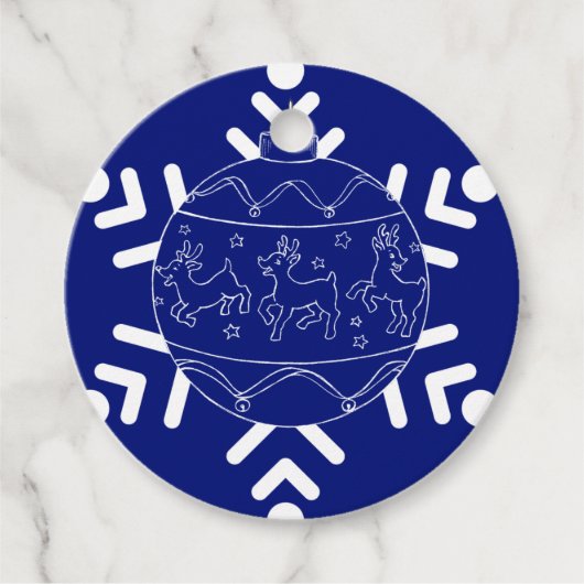 Midnight Baby Rentier Paper-Teller Geschenkanhänger (Vorderseite)