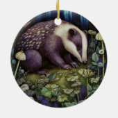 Midnight Badger Keramik Ornament (Hinten)