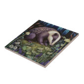 Midnight Badger Keramik Tile Fliese (Seite)