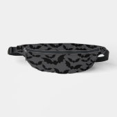 Midnight Bat Swarm Fanny Pack - Dunkelgrau und sch Bauchtasche (Vorderseite)