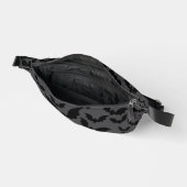 Midnight Bat Swarm Fanny Pack - Dunkelgrau und sch Bauchtasche (Offen)