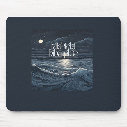 Midnight Bibliophile Mouse Pad Mousepad (Vorne)