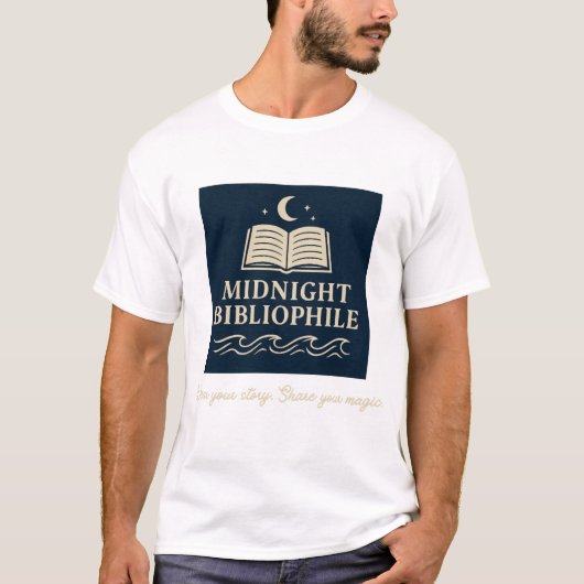 Midnight Bibliophile T-Shirt (Vorderseite)