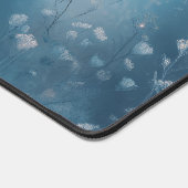 Midnight Black Cat Stargazing Night Sky Schreibtischunterlage (Ecke)