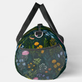 Midnight Bloom Blumen & Blätter Duffle Bag (Rechts)