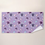 MIDNIGHT BLOOM & BUTTERFLIS BADEHANDTUCH (Badehandtuch)